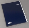 dots Pultordner DIN A4 12 Taben blau