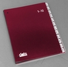 dots Pultordner DIN A4 12 Taben rot