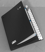 dots Pultordner DIN A4 32 Taben schwarz