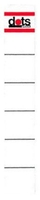 dots Rückenschilder 5 cm weiß