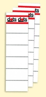 dots Rückenschilder 54, 0 x 190, 0 mm weiß