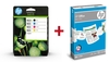 Druckerpatronen Bundle mit HP Original 903XL Multipack + 500 Blatt HP Kopierpapier