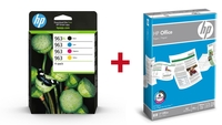 Druckerpatronen Bundle mit HP Original 963XL Multipack + 500 Blatt HP Kopierpapier