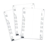 DURABLE Beschriftungsschilder 7, 4 x 19, 7 cm weiß