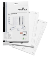 DURABLE Beschriftungsschilder Dp Einsteckschild 3, 4x7, 4 280s 7, 4 x 3, 4 cm weiß