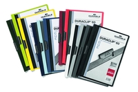 DURABLE Klemmhefter DIN A4 5x rot,  weiß,  anthrazit,  hellblau und dunkelgrün