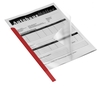 DURABLE Klemmschienen Klemmschienen 6 mm rot,  50 St. DIN A4 Rot 0.6 cm
