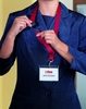 DURABLE Lanyards Textilband rot F.Namenssch.10s Rot