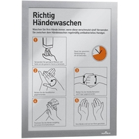 DURABLE Magnetrahmen DURAFRAME MAGNETIC A4 silber - 5 Stück