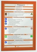 DURABLE Magnetrahmen selbstklebend DURAFRAME® A4 orange
