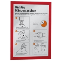 DURABLE Magnetrahmen selbstklebend DURAFRAME rot - 2 Stück