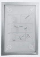 DURABLE Magnetrahmen selbstklebend WALLPAPER A4 silber