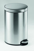 DURABLE Mülleimer Treteimer Slowmotion 12l Edels 12, 0 l edelstahl