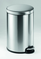 DURABLE Mülleimer Treteimer Slowmotion 20l Edels 20, 0 l edelstahl