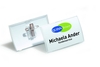 DURABLE Namensschilder Click Fold Kombiklemme 54x90mm 9 cm x 5.4 cm PP-Folie Transparent