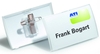 DURABLE Namensschilder Click Fold, 4x7, 5cm, kombik., 25s 7.5 cm x 4 cm PP-Folie Transparent
