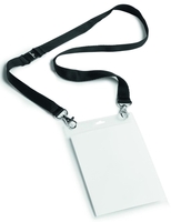 DURABLE Namensschilder Event Namensschild schwarz 10.5 cm x 14.8 cm PP-Folie Schwarz