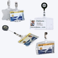 DURABLE Namensschilder Hartbox M.Ausweiskartenhalter 8.5 cm x 5.4 cm Polystyrol glasklar