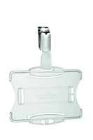 DURABLE Namensschilder Namensschild F.Betriebsausweis 8.5 cm x 5.4 cm Polystyrol Transparent