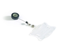 DURABLE Namensschilder Namensschild M.Ausweiskartenha 8.5 cm x 5.4 cm Polystyrol Transparent