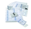 DURABLE Namensschilder Namensschilder-Set Kombiklemme 9 cm x 5.4 cm Hartfolie Transparent