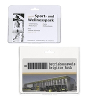 DURABLE Namensschilder Namensschilderhülle Offen 20St 9 cm x 6 cm Kunststoff Transparent