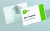 DURABLE Namensschilder Namenssch.Kombikl.4x7, 5cm 5st. 7.5 cm x 4 cm Hartfolie Transparent