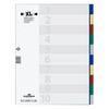 DURABLE Ordnerregister Vollformat,  Überbreite blanko 10-teilig - 1 Satz