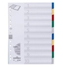 DURABLE Ordnerregister Vollformat blanko 10-teilig