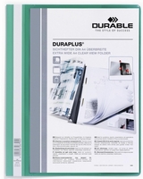 DURABLE Präsentationshefter Präs.Hefter Duraplus grün 25er DIN A4 überbreit Grün