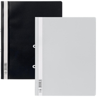 DURABLE Schnellhefter Sichthefter M.Abheft.weiss DIN A4 überbreit PVC weiß