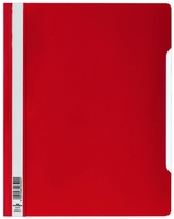 DURABLE Schnellhefter Sichthefter PVC Überbreit rot DIN A4 überbreit PVC-Hartfolie rot
