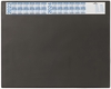 DURABLE Schreibtischunterlage Schreibunterl.schwarz M.Kalend PVC schwarz