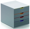 DURABLE Schubladenboxen Schubladenbox Varicolor 4 760427 DIN C4 28, 0 x 35, 6 x 29, 2 cm