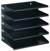 DURABLE Sortierstation Sortierreck 5-teilig schwarz DIN A4 quer 5-Fach Schwarz