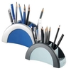 DURABLE Stiftehalter DURABLE Stifteköcher blau-silb 20, 5 x 9, 0 x 8, 0 cm Silber