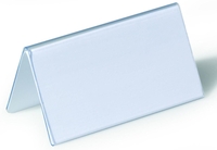DURABLE Tischnamensschilder Namensschild 52x100 10 cm x 5.2 cm Hartfolie Transparent