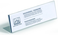 DURABLE Tischnamensschilder Tischnamensschild Acryl 61x210 21 cm x 6.1 cm Acryl Transparent