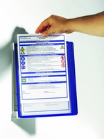 DURABLE Wand-Sichttafelsystem Vario Wandhalter 5tlg. d-blau DIN A4 Blau