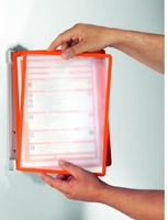 DURABLE Wand-Sichttafelsystem Vario Wandhalter 5tlg. orange DIN A4 Orange