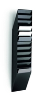 DURABLE Wandprospekthalter Wand-Prospekt.12xA4 Flexi.L.Sw DIN A4 12-Fach Schwarz