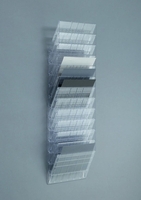 DURABLE Wandprospekthalter Wand-Prospekt.12xA4 Flexi.Q.Tr DIN A4 12-Fach Transparent