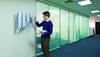 DURABLE Wandprospekthalter Wand-Prospekth.Flexi 6xA4 H.Tr DIN A4 hoch 6-Fach Transparent