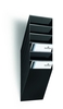 DURABLE Wandprospekthalter Wand-Prospekth.Flexi.6xA4 H.Sw DIN A4 hoch 6-Fach Schwarz