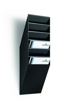 DURABLE Wandprospekthalter Wand-Prospekth.Flexi.6xA4 H.Sw DIN A4 hoch 6-Fach Schwarz