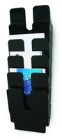 DURABLE Wandprospekthalter Wandprospekthalter A4 Hoch Sch DIN A4 hoch 6-Fach Schwarz