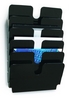 DURABLE Wandprospekthalter Wandprospekthalter A4 Quer Sch DIN A4 quer 6-Fach Schwarz