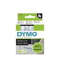 DYMO® Original D1-Schriftband für LabelManager™ 12mm x 7m - blau auf transparent