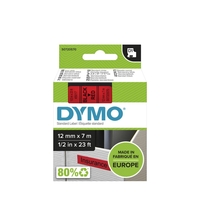 DYMO® Original D1-Schriftband für LabelManager™ 12mm x 7m - schwarz auf rot