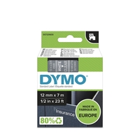 DYMO® Original D1-Schriftband für LabelManager™ 12mm x 7m - weiss auf transparent